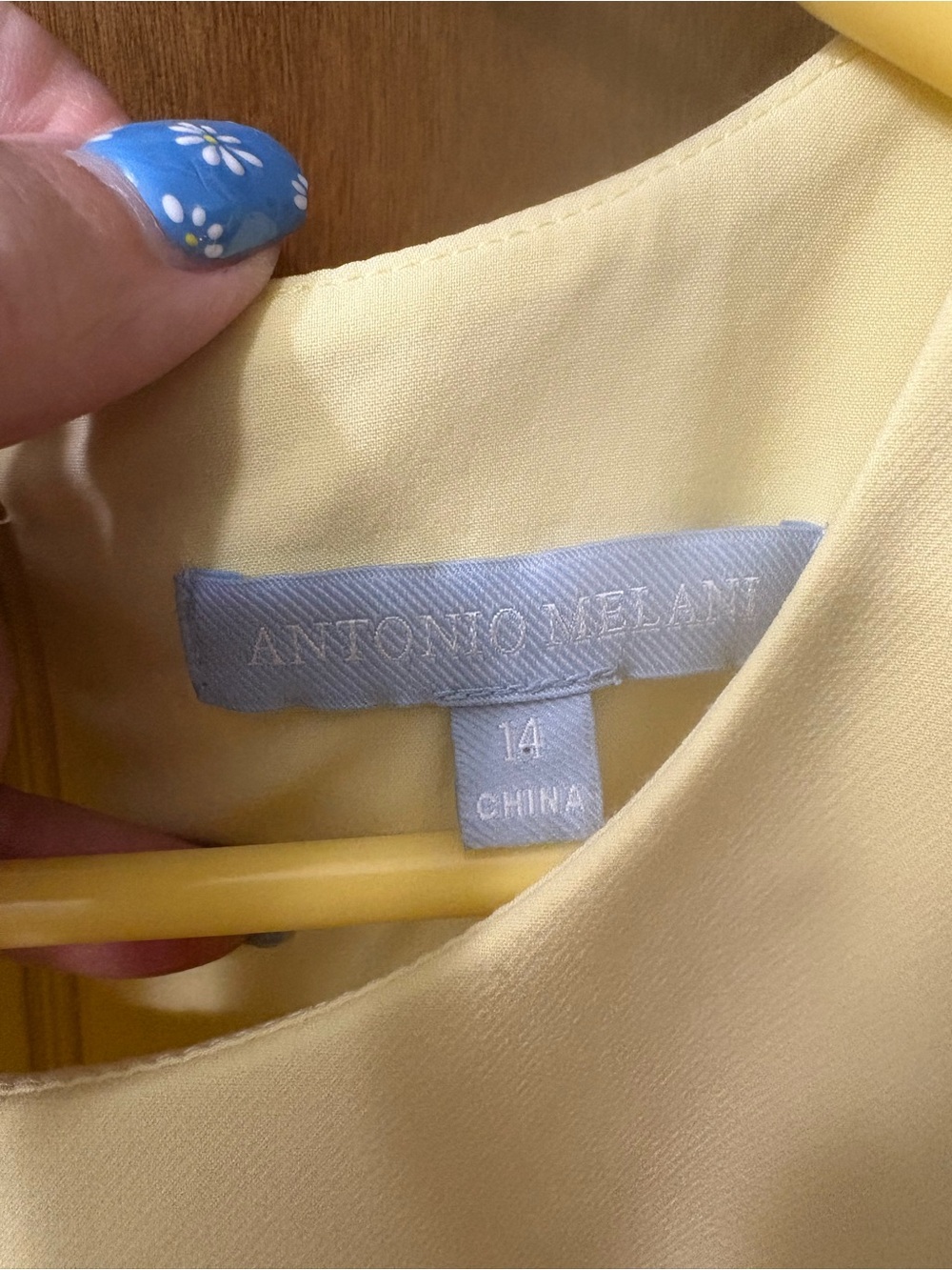 ANTONIO MELANI Butter Yellow Puff-Sleeve Sheath Tailored Dress 14 - Picture 4 of 8